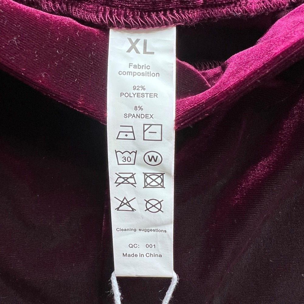 Halara Women's Purple Velvet Flare Pants High Rise Size XL New With Tags - Picture 10 of 13